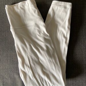 white lululemon align leggings